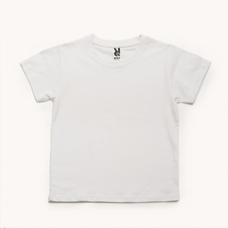 Camiseta blanca cuello corto